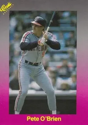 1989 Classic #184 - Pete O'Brien - Cleveland Indians 1989 Classic #184 - Pete O'Brien - Cleveland Indians