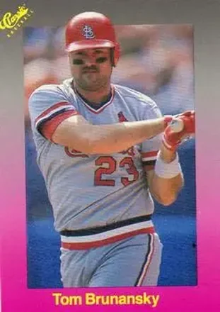 1989 Classic #186 - Tom Brunansky - St. Louis Cardinals