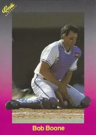1989 Classic #187 - Bob Boone - Kansas City Royals