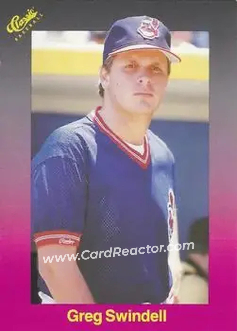 1989 Classic #195 - Greg Swindell - Cleveland Indians - Front
