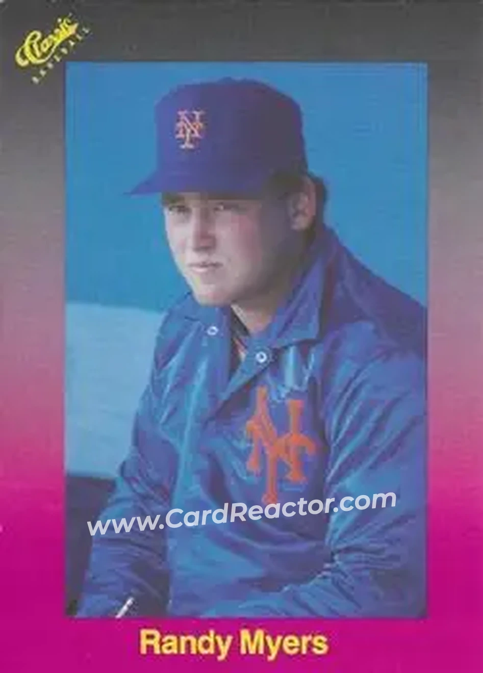 1989 Classic #197 - Randy Myers - New York Mets - Front
