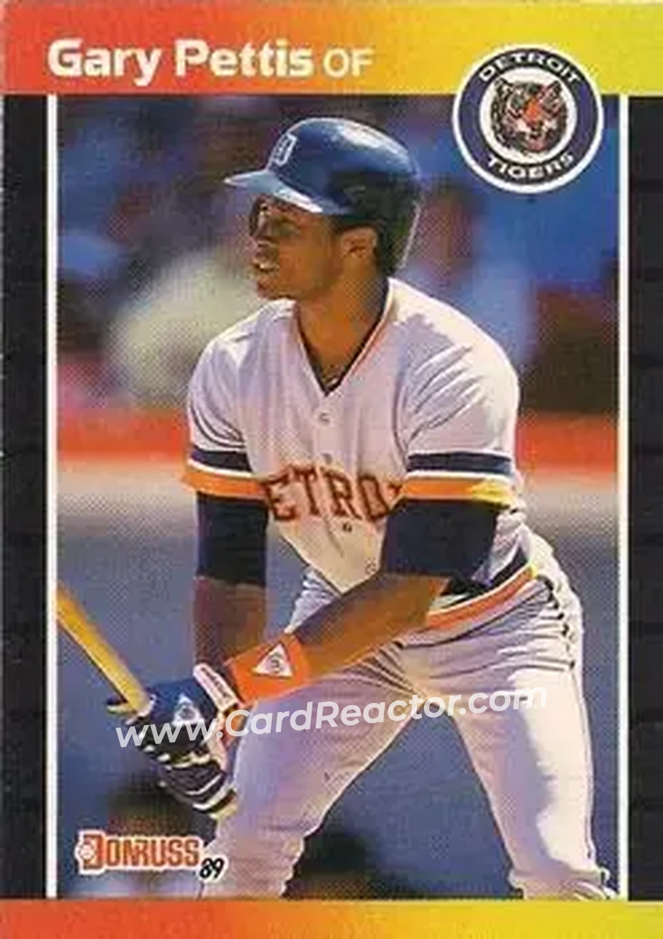 1989 Donruss #60 - Gary Pettis - Detroit Tigers - Front 1989 Donruss #60 - Gary Pettis - Detroit Tigers - Front