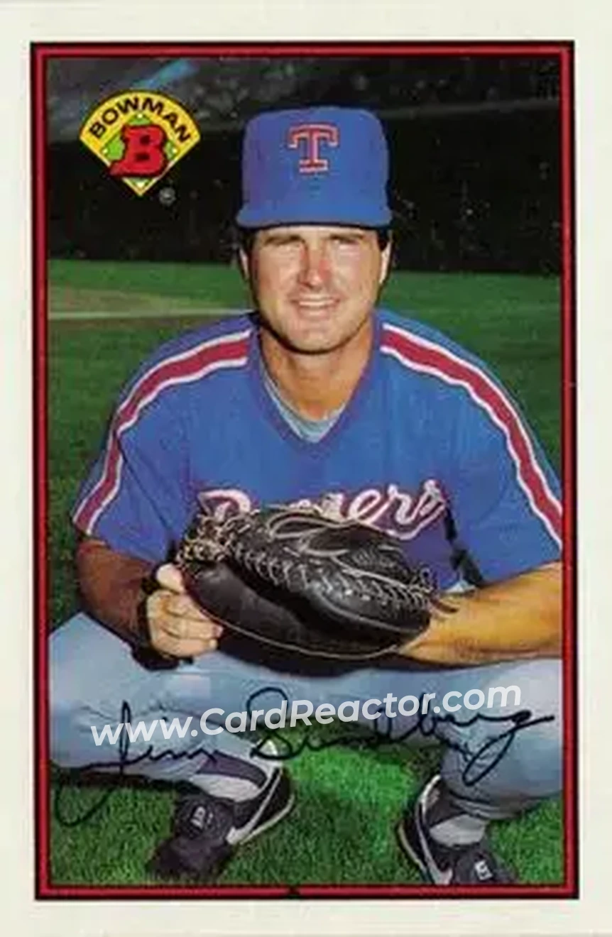 1989 Bowman #227 - Jim Sundberg - Texas Rangers - Front 1989 Bowman #227 - Jim Sundberg - Texas Rangers - Front