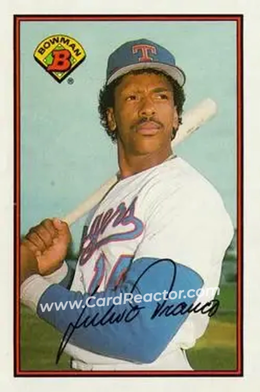 1989 Bowman #228 - Julio Franco - Texas Rangers - Front