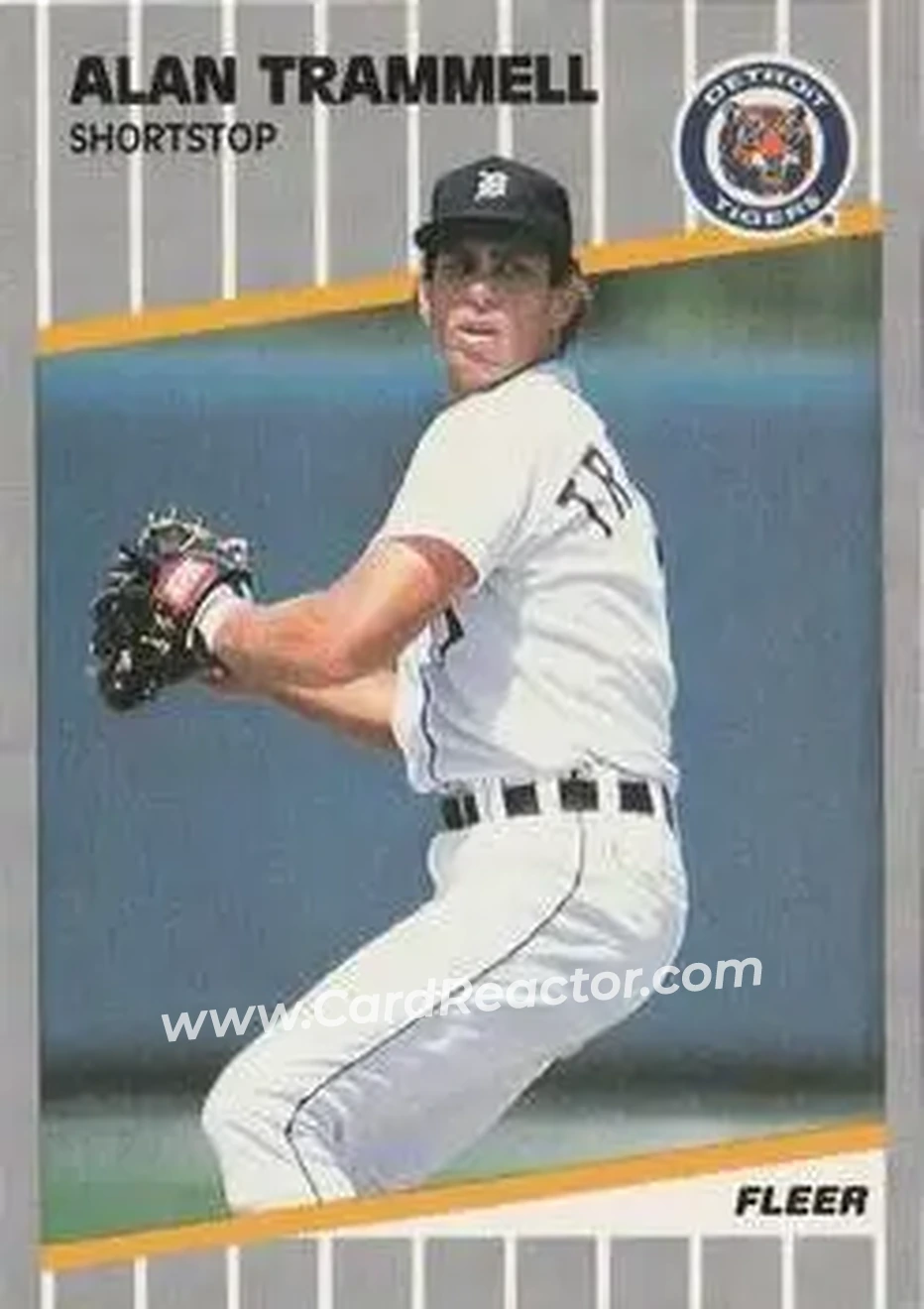 1989 Fleer #148 - Alan Trammell - Detroit Tigers - Front