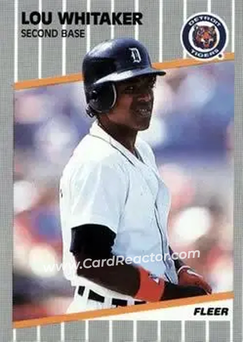 1989 Fleer #151 - Lou Whitaker - Detroit Tigers - Front