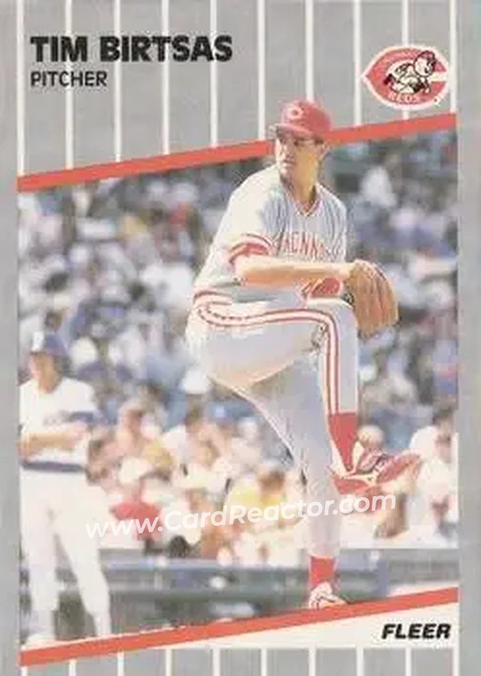 1989 Fleer #152 - Tim Birtsas - Cincinnati Reds - Front