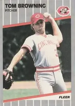 1989 Fleer #153 - Tom Browning - Cincinnati Reds 1989 Fleer #153 - Tom Browning - Cincinnati Reds