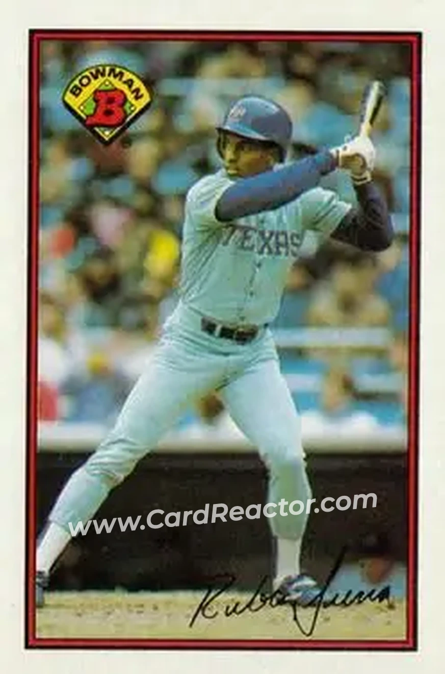 1989 Bowman #235 - Ruben Sierra - Texas Rangers - Front
