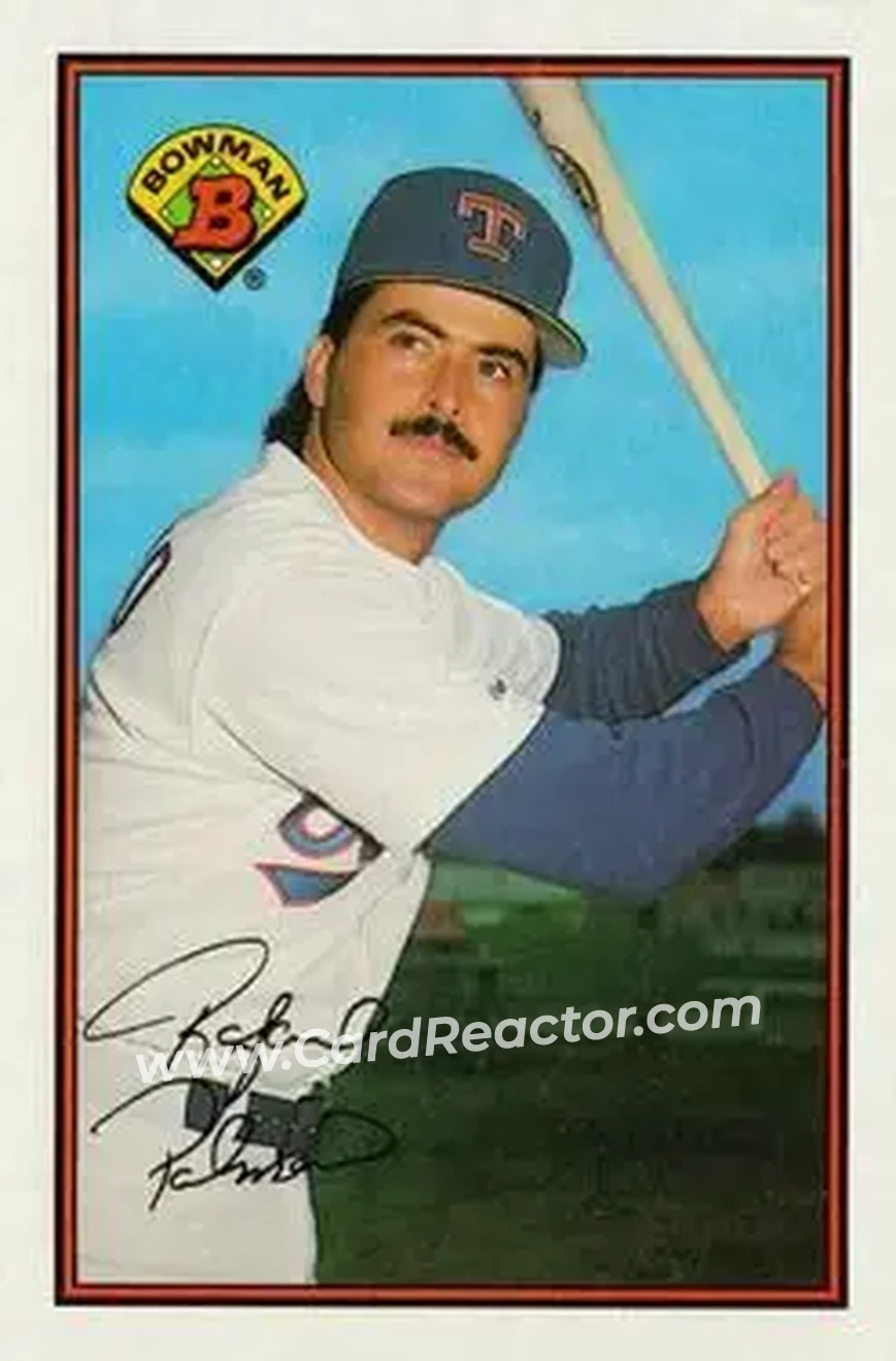 1989 Bowman #237 - Rafael Palmeiro - Texas Rangers - Front