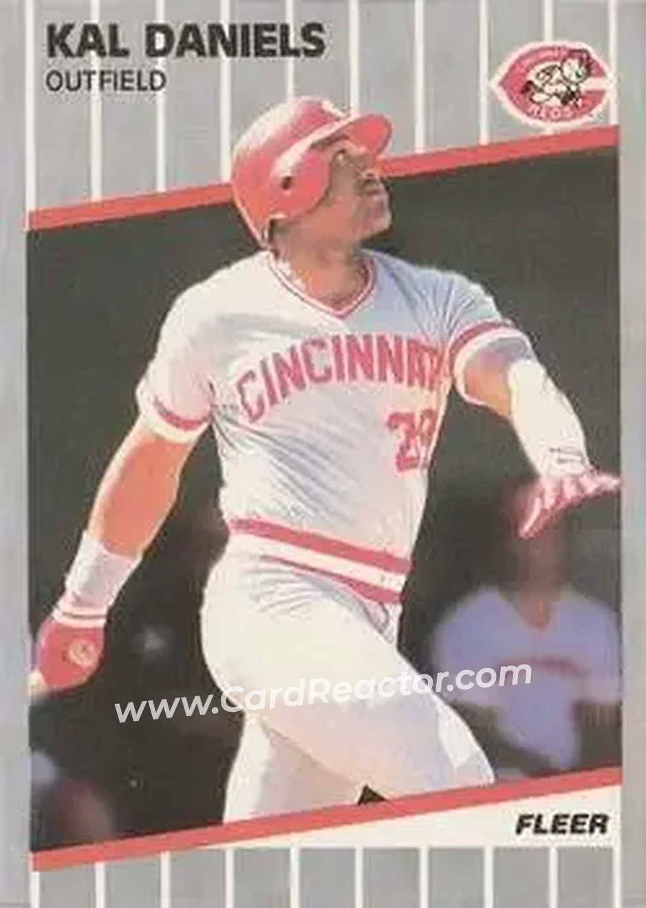 1989 Fleer #157 - Kal Daniels - Cincinnati Reds - Front