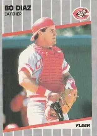 1989 Fleer #159 - Bo Diaz - Cincinnati Reds 1989 Fleer #159 - Bo Diaz - Cincinnati Reds