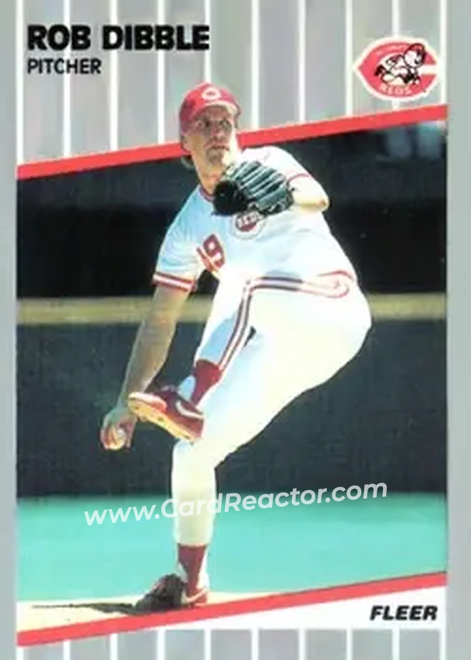 1989 Fleer #160 - Rob Dibble - Cincinnati Reds - Front