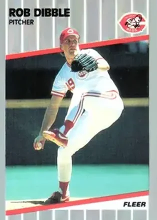 1989 Fleer #160 - Rob Dibble - Cincinnati Reds