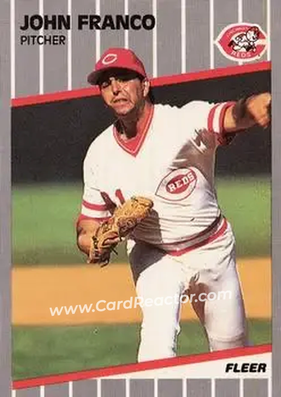 1989 Fleer #162 - John Franco - Cincinnati Reds - Front 1989 Fleer #162 - John Franco - Cincinnati Reds - Front
