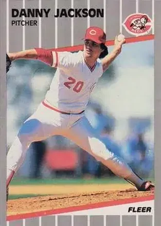 1989 Fleer #163 - Danny Jackson - Cincinnati Reds