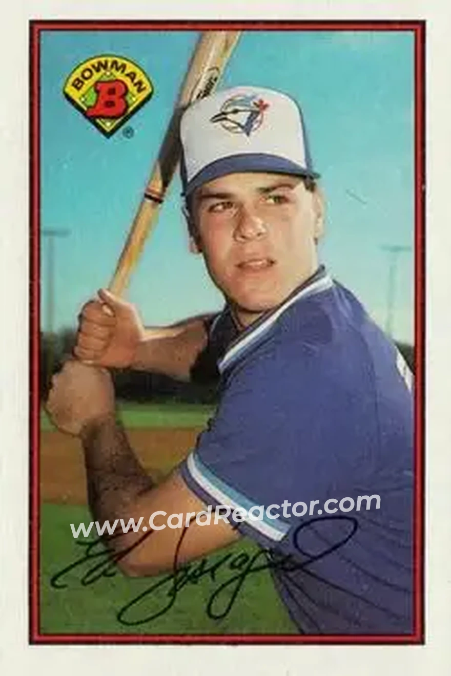 1989 Bowman #252 - Ed Sprague - Toronto Blue Jays - Front 1989 Bowman #252 - Ed Sprague - Toronto Blue Jays - Front