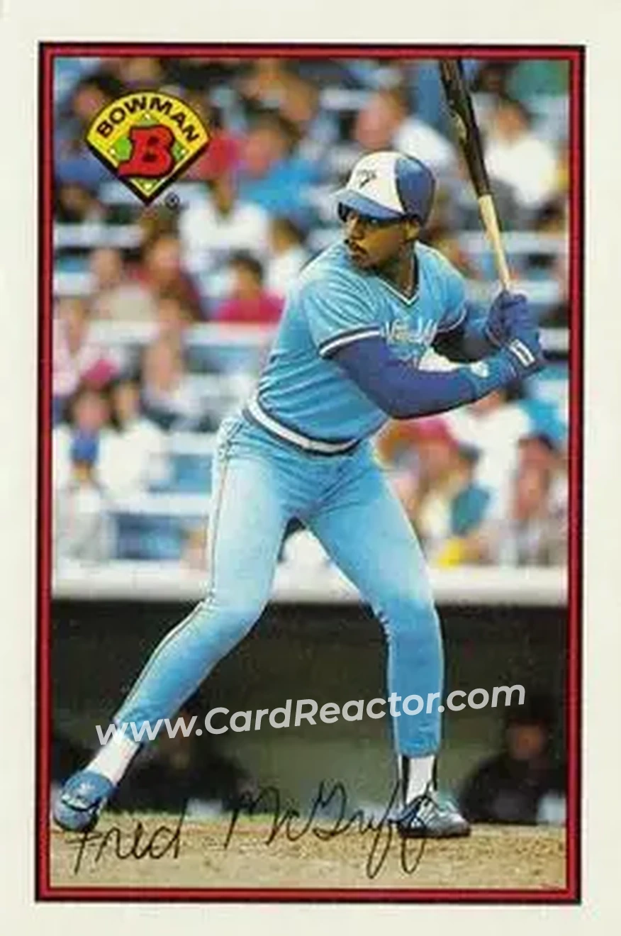 1989 Bowman #253 - Fred McGriff - Toronto Blue Jays - Front