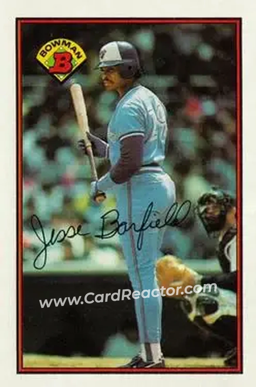 1989 Bowman #257 - Jesse Barfield - Toronto Blue Jays - Front