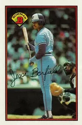 1989 Bowman #257 - Jesse Barfield - Toronto Blue Jays