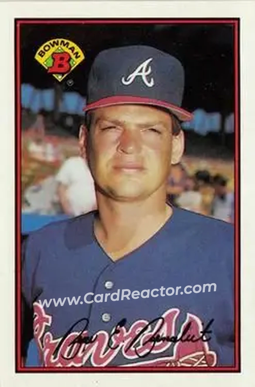 1989 Bowman #271 - Bruce Benedict - Atlanta Braves - Front