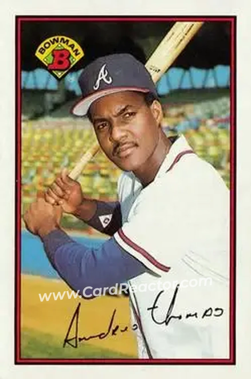 1989 Bowman #272 - Andres Thomas - Atlanta Braves - Front 1989 Bowman #272 - Andres Thomas - Atlanta Braves - Front