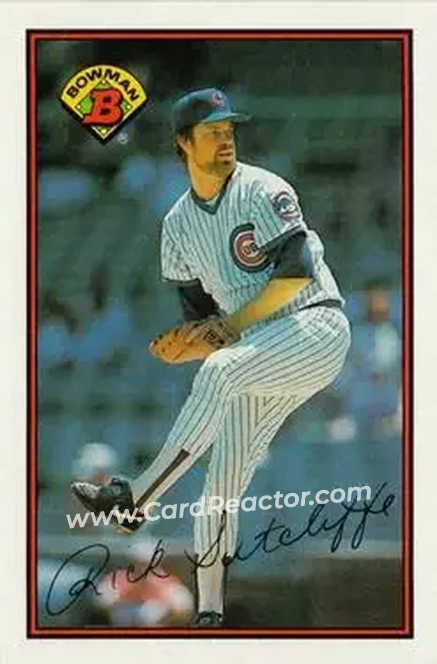 1989 Bowman #281 - Rick Sutcliffe - Chicago Cubs - Front