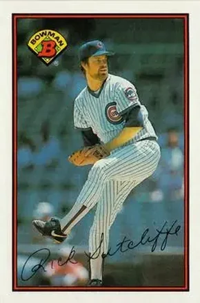 1989 Bowman #281 - Rick Sutcliffe - Chicago Cubs