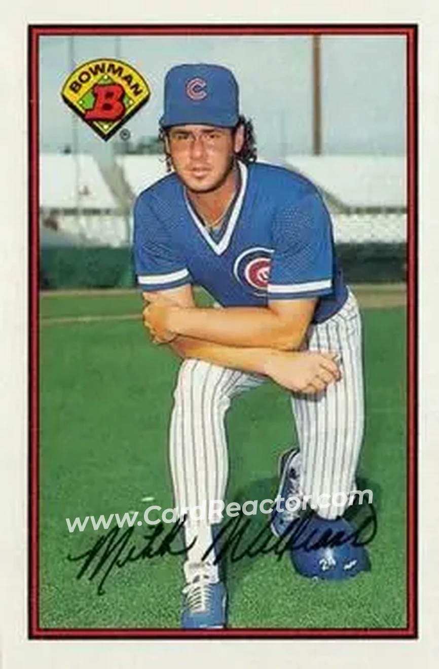 1989 Bowman #283 - Mitch Williams - Chicago Cubs - Front