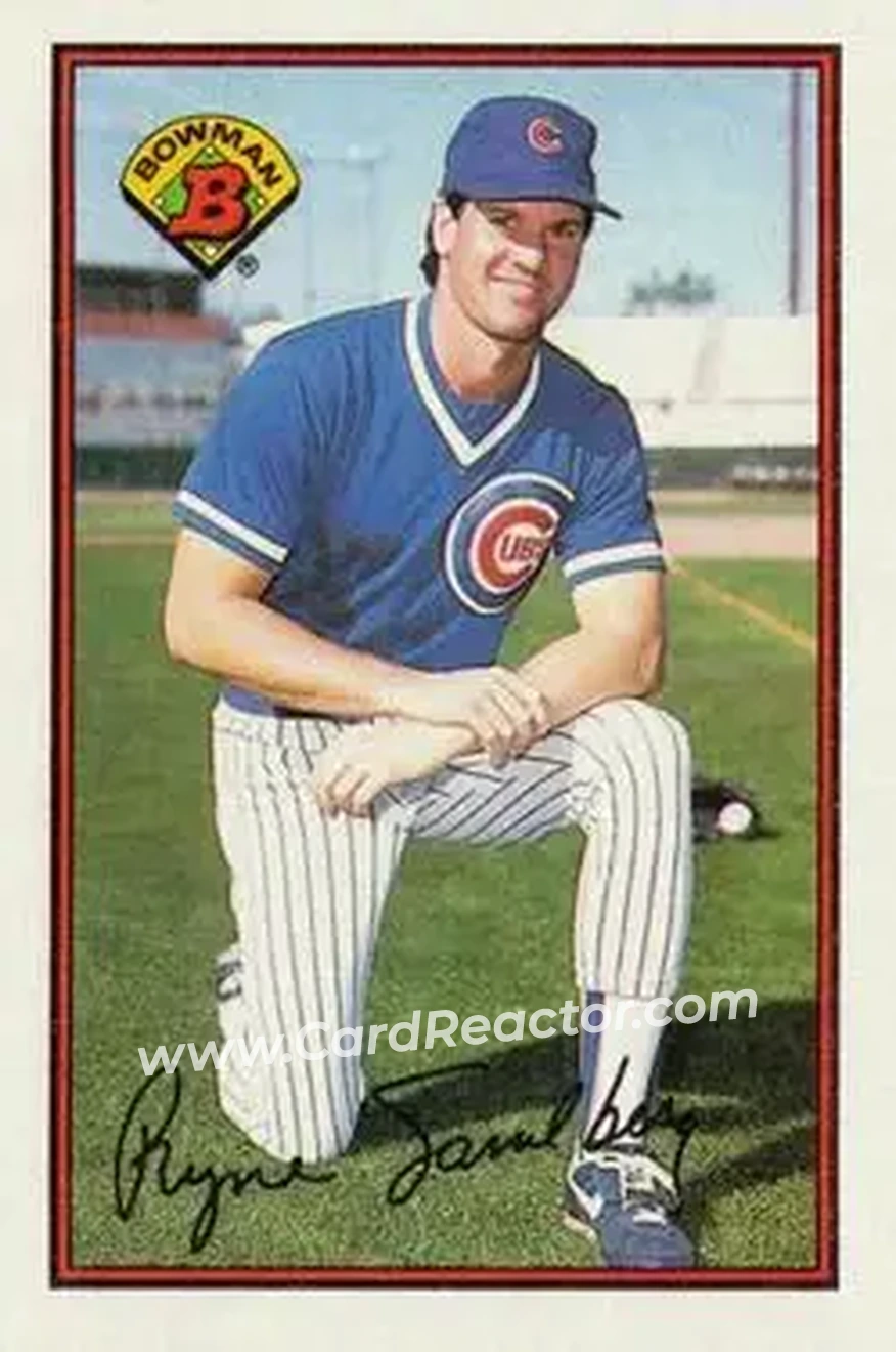 1989 Bowman #290 - Ryne Sandberg - Chicago Cubs - Front