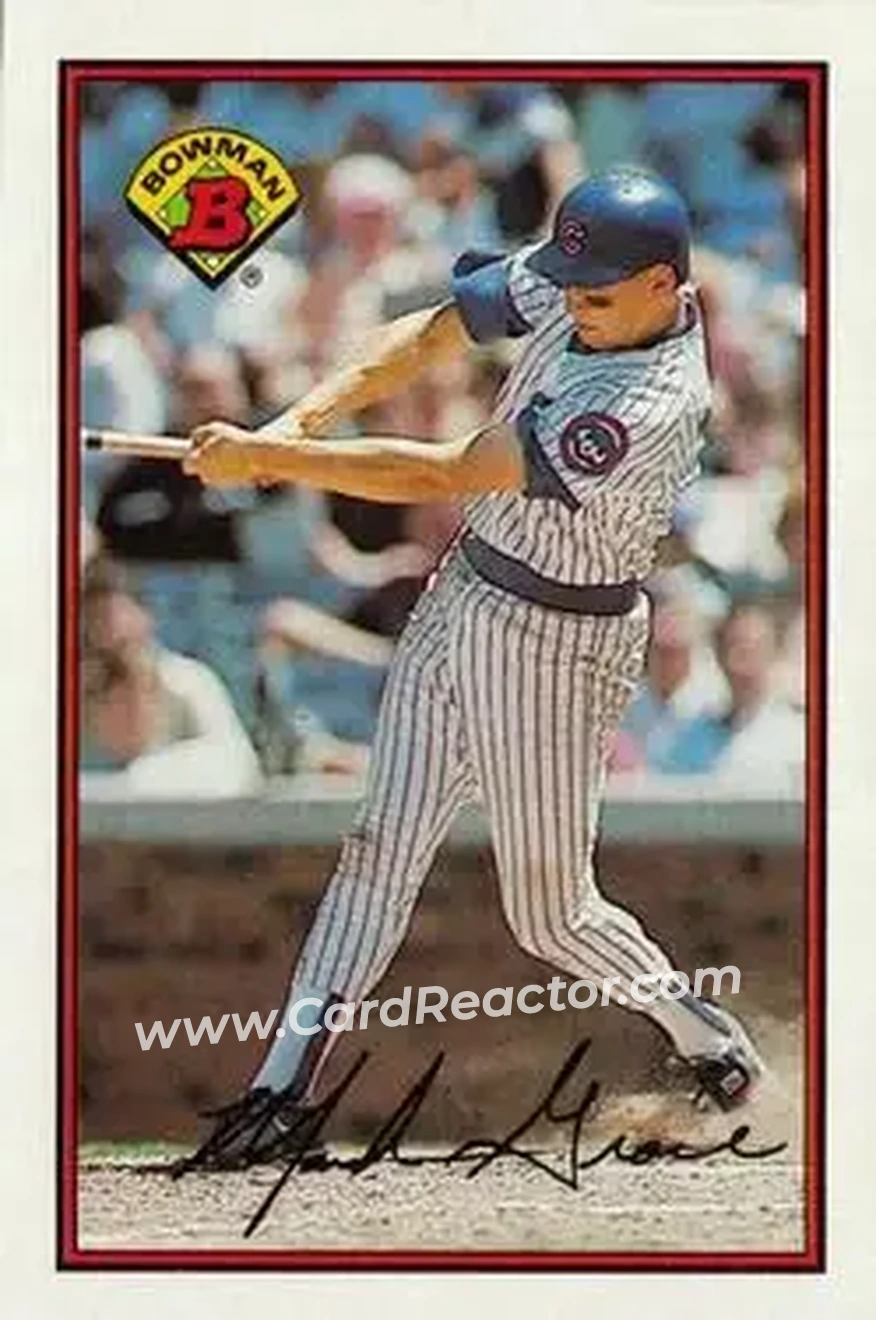 1989 Bowman #291 - Mark Grace - Chicago Cubs - Front
