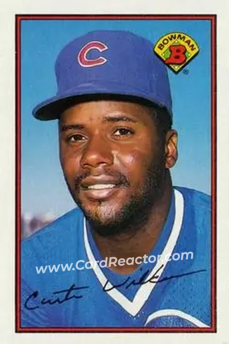 1989 Bowman #292 - Curtis Wilkerson - Chicago Cubs - Front