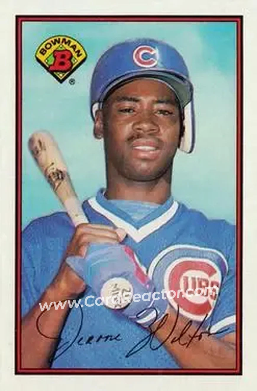 1989 Bowman #295 - Jerome Walton - Chicago Cubs - Front 1989 Bowman #295 - Jerome Walton - Chicago Cubs - Front