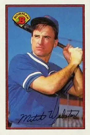 1989 Bowman #296 - Mitchell Webster - Chicago Cubs