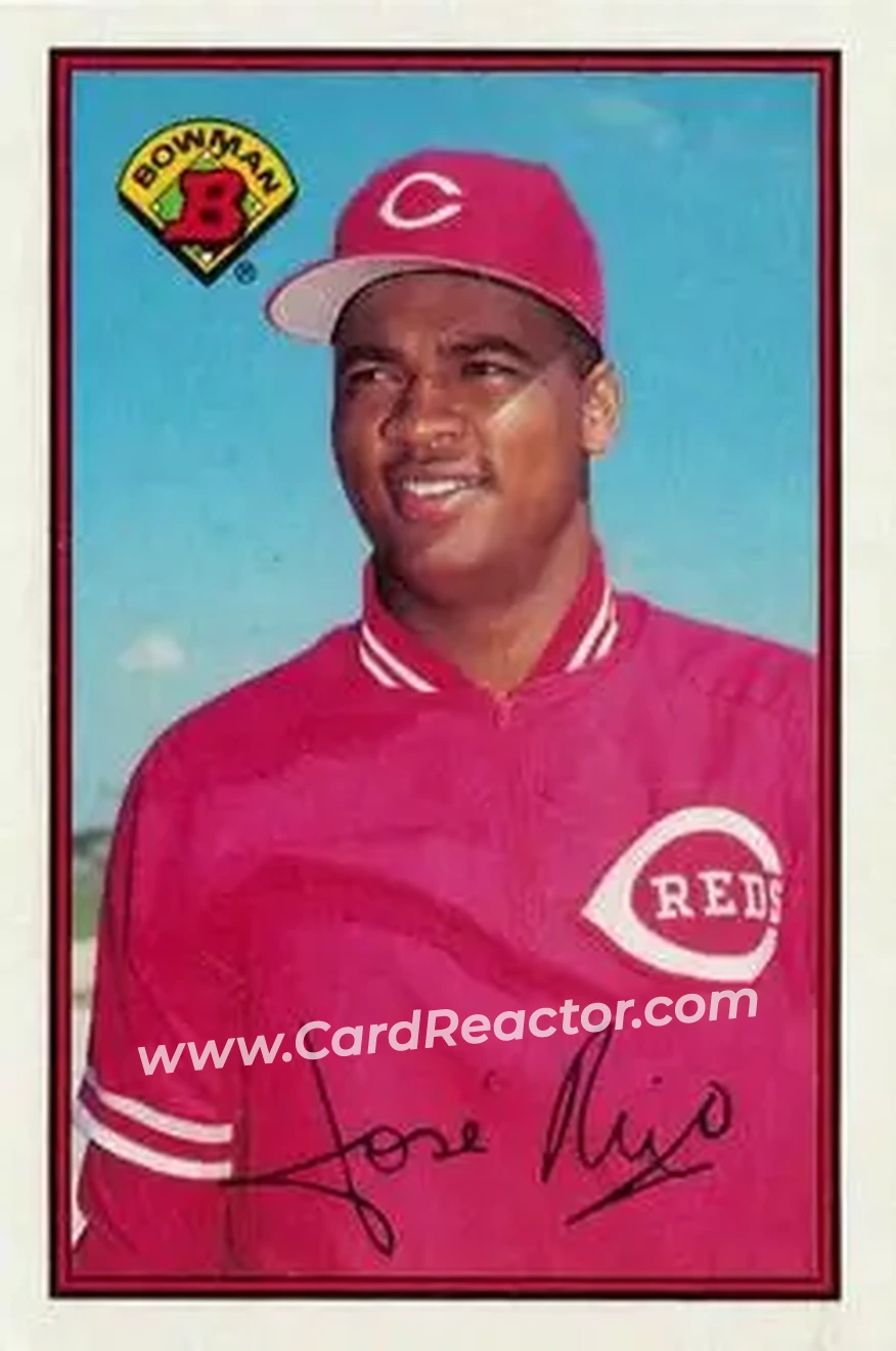 1989 Bowman #300 - Jose Rijo - Cincinnati Reds - Front