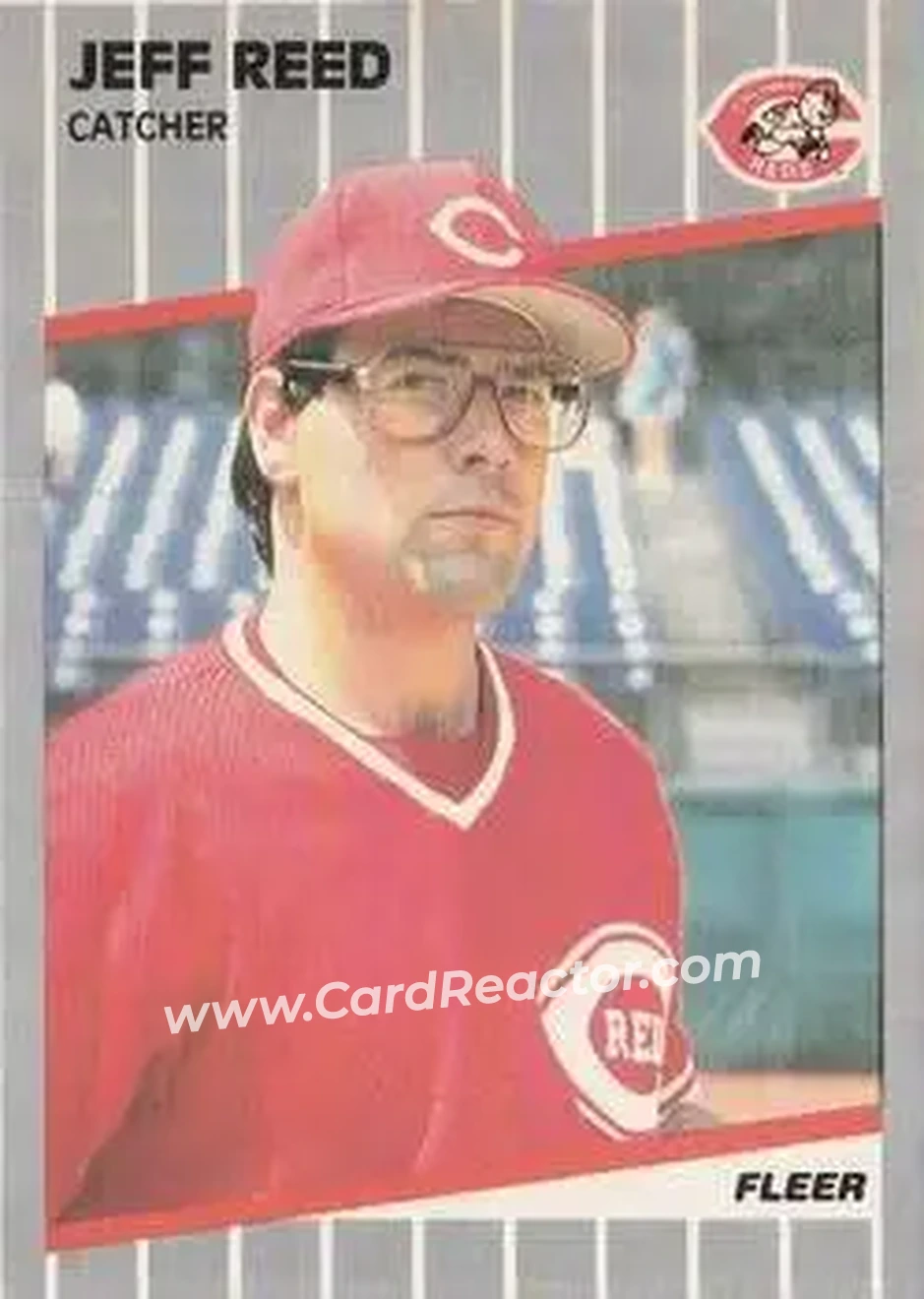 1989 Fleer #167 - Jeff Reed - Cincinnati Reds - Front