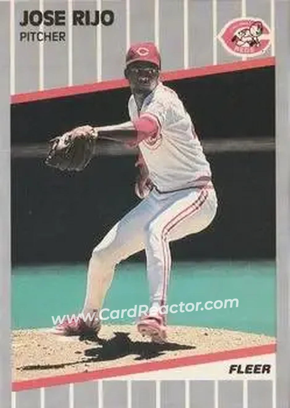 1989 Fleer #168 - Jose Rijo - Cincinnati Reds - Front 1989 Fleer #168 - Jose Rijo - Cincinnati Reds - Front