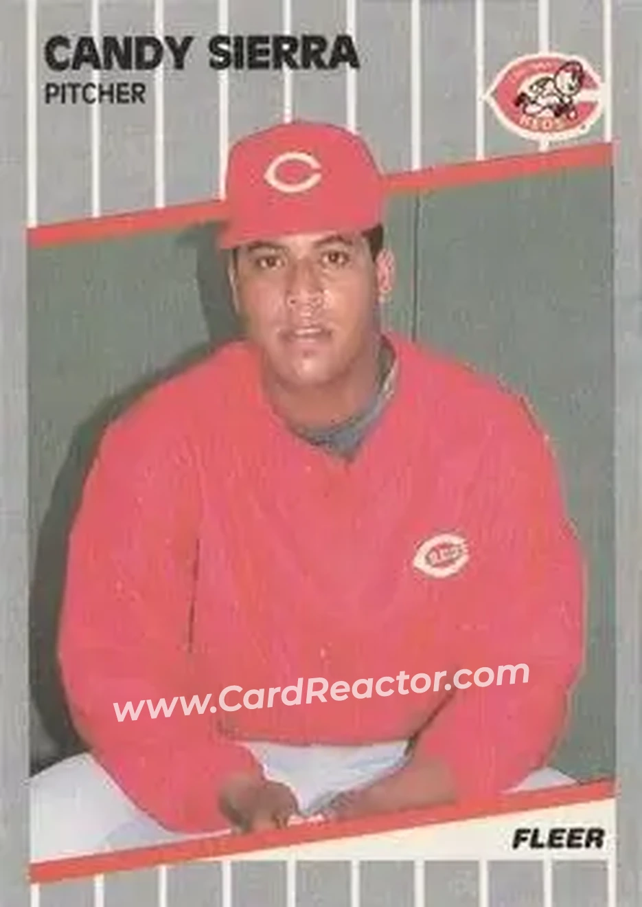 1989 Fleer #171 - Candy Sierra - Cincinnati Reds - Front