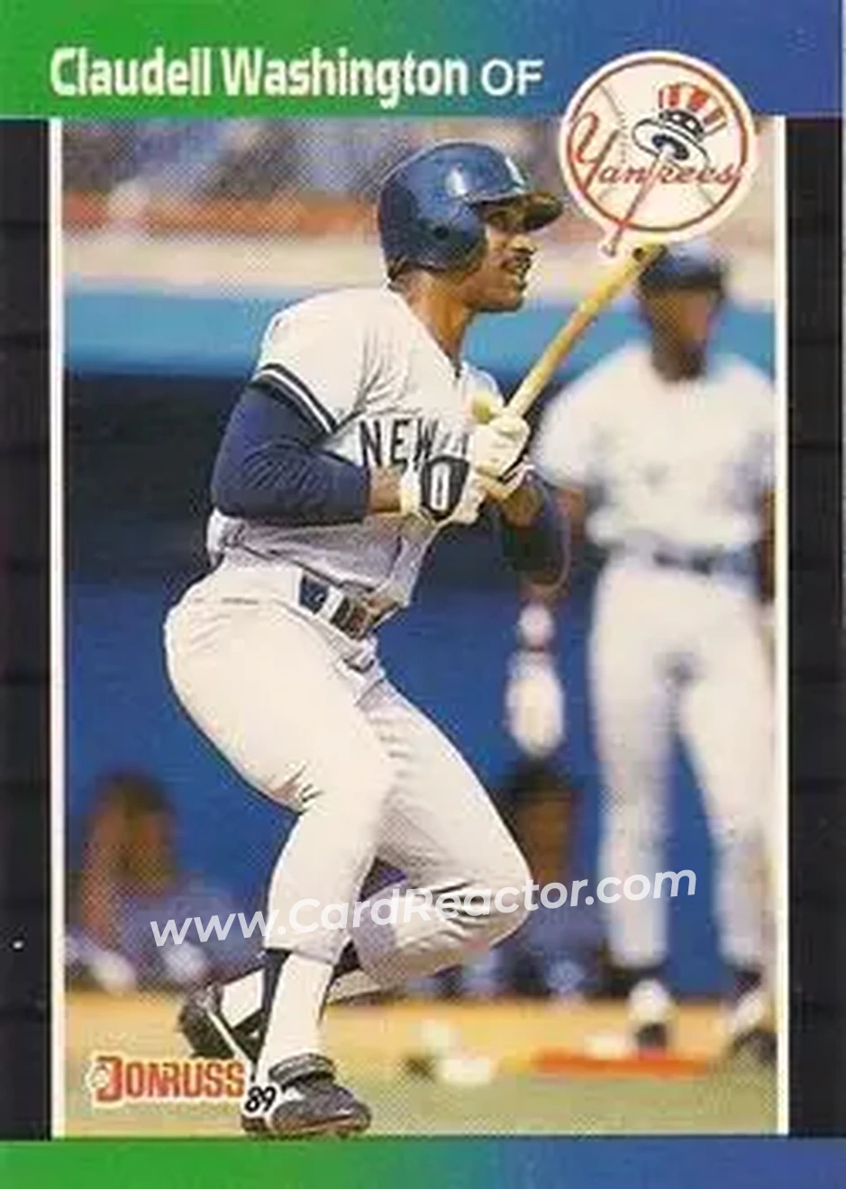 1989 Donruss #72 - Claudell Washington - New York Yankees - Front