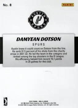 Back of Damyean Dotson