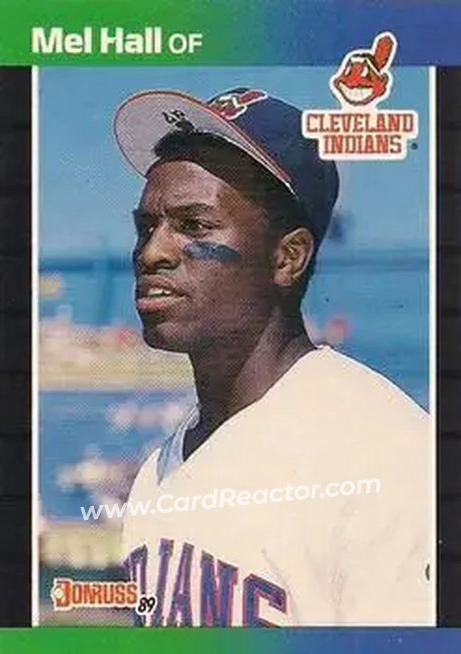 1989 Donruss #73 - Mel Hall - Cleveland Indians - Front