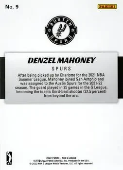 Back of Denzel Mahoney