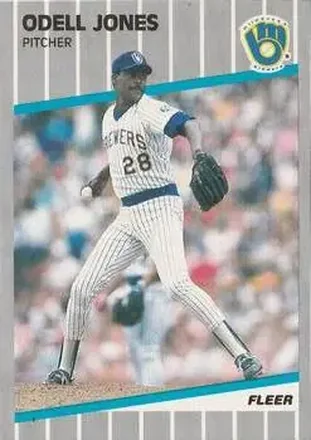 1989 Fleer #189 - Odell Jones - Milwaukee Brewers 1989 Fleer #189 - Odell Jones - Milwaukee Brewers