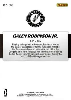Back of Galen Robinson Jr.