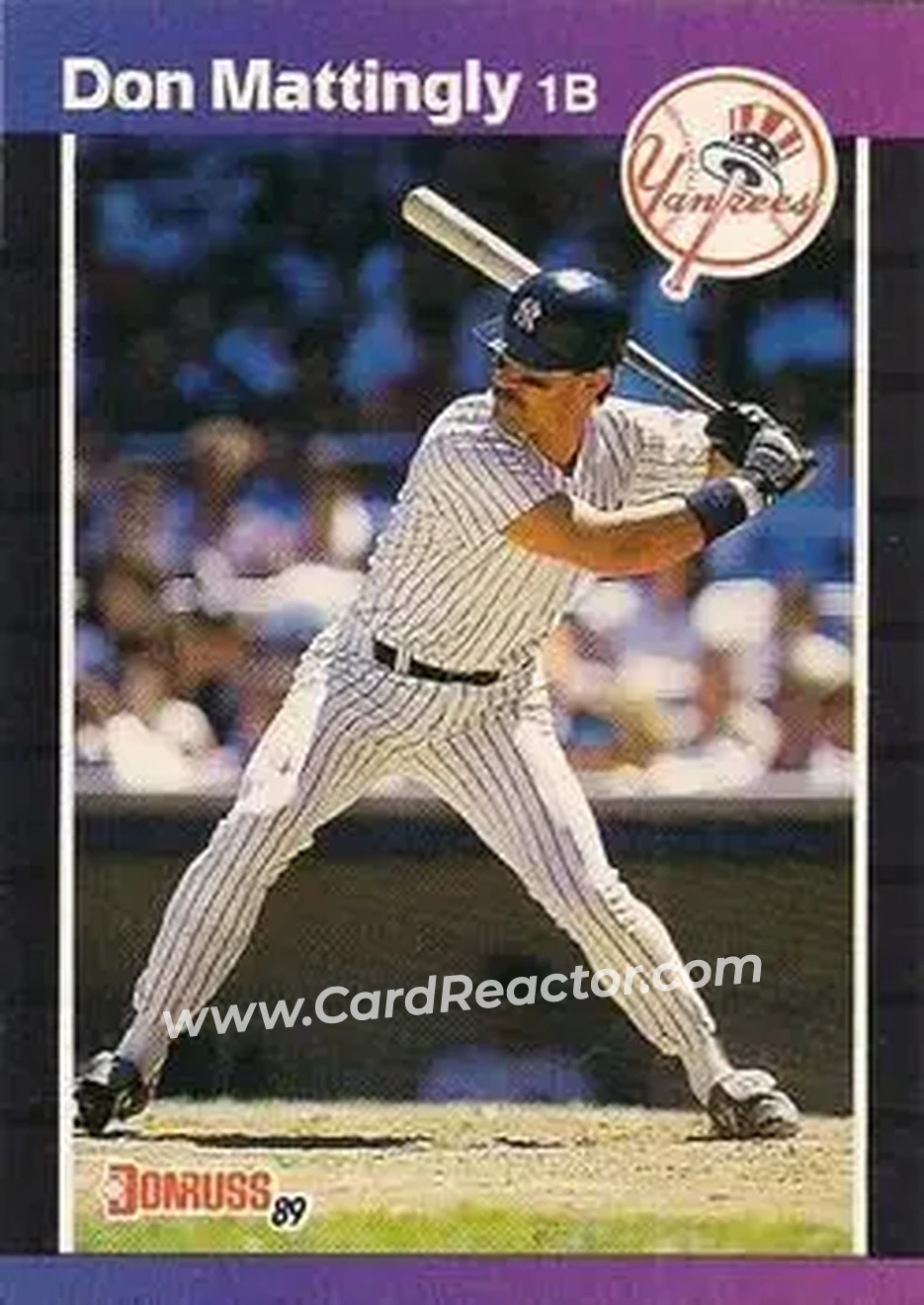 1989 Donruss #74 - Don Mattingly - New York Yankees - Front