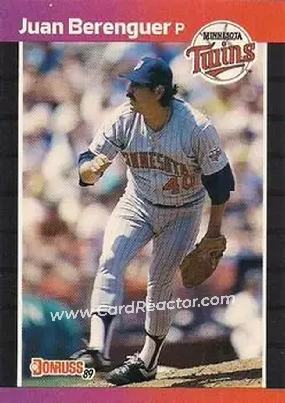 1989 Donruss #81 - Juan Berenguer - Minnesota Twins - Front 1989 Donruss #81 - Juan Berenguer - Minnesota Twins - Front