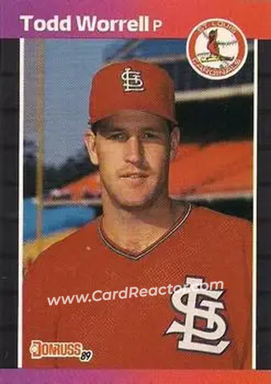 1989 Donruss #82 - Todd Worrell - St. Louis Cardinals - Front
