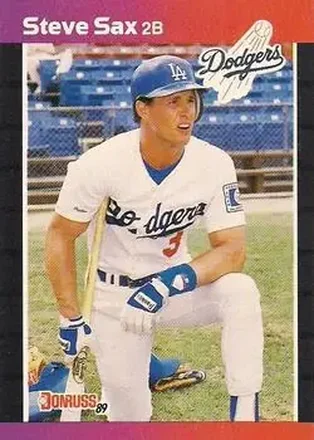 1989 Donruss #84 - Steve Sax - Los Angeles Dodgers