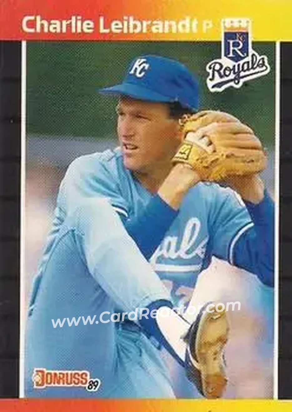 1989 Donruss #89 - Charlie Leibrandt - Kansas City Royals - Front