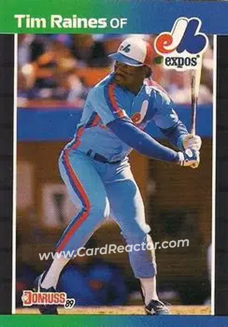 1989 Donruss #97 - Tim Raines - Montreal Expos - Front